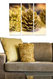 Quadro Decorativo em MDF Multicolorido – 3 Peças (70x50 cm, 3 mm)