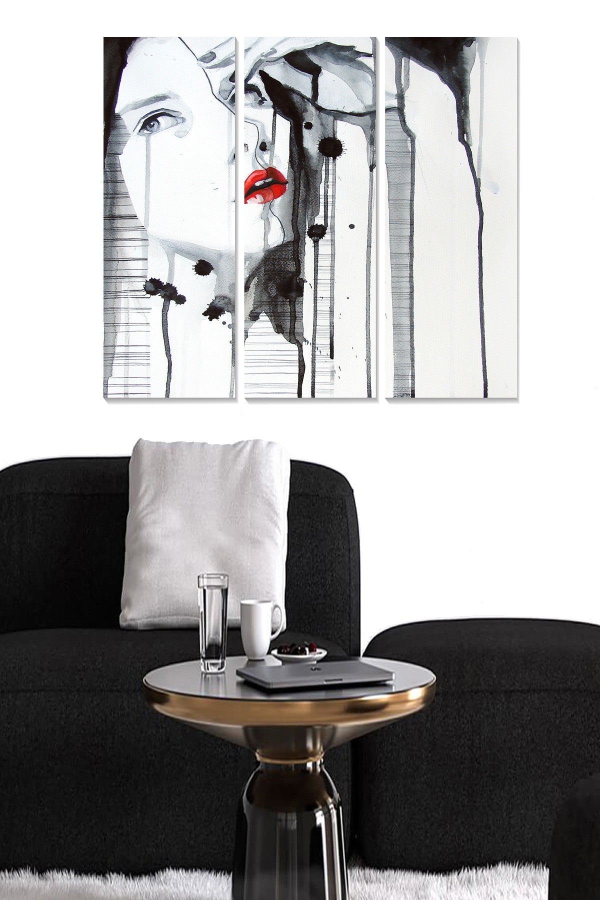 Conjunto de Quadros Decorativos em MDF (3 Peças) Multicolor – 70 x 50 cm