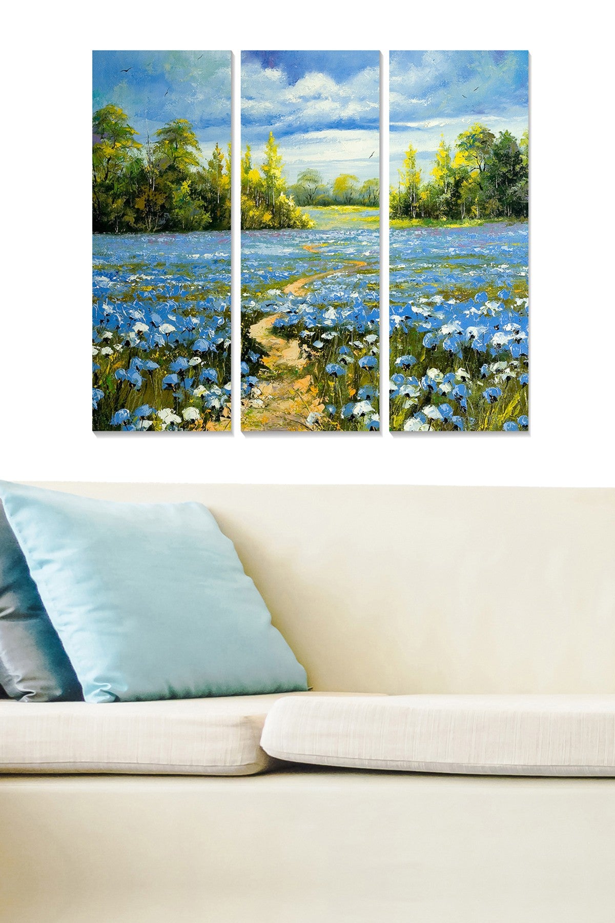 Quadro Decorativo em MDF Multicolor (Conjunto de 3 Peças) – 20 x 50 cm cada, Total 70 x 50 cm, MDF 3 mm