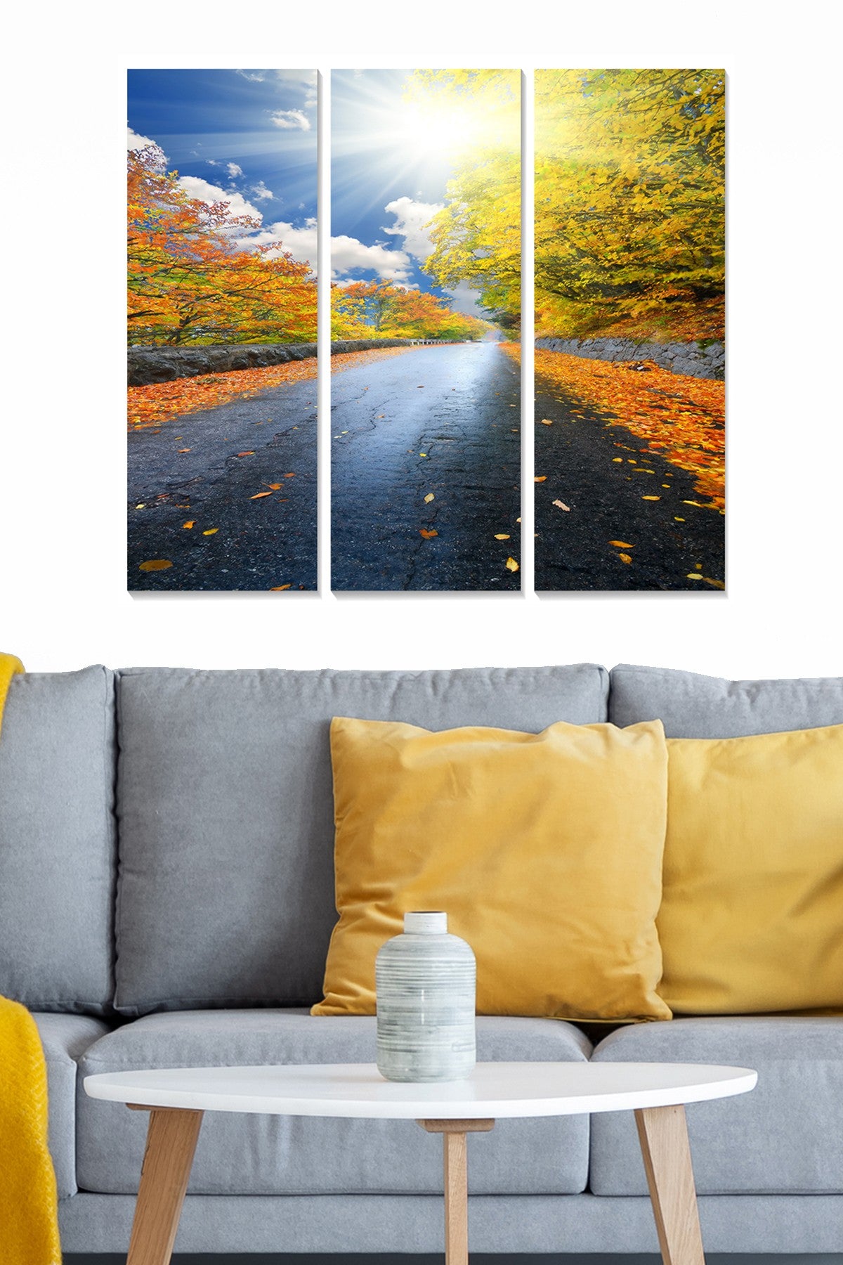 Quadro Decorativo em MDF Multicolor (3 Peças) 70x50 cm – Espessura 3 mm