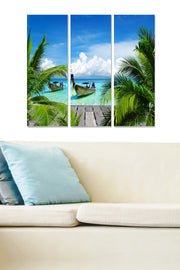 Quadro Decorativo em MDF Multicolor — Conjunto 3 Peças, 70x50 cm (3 mm)