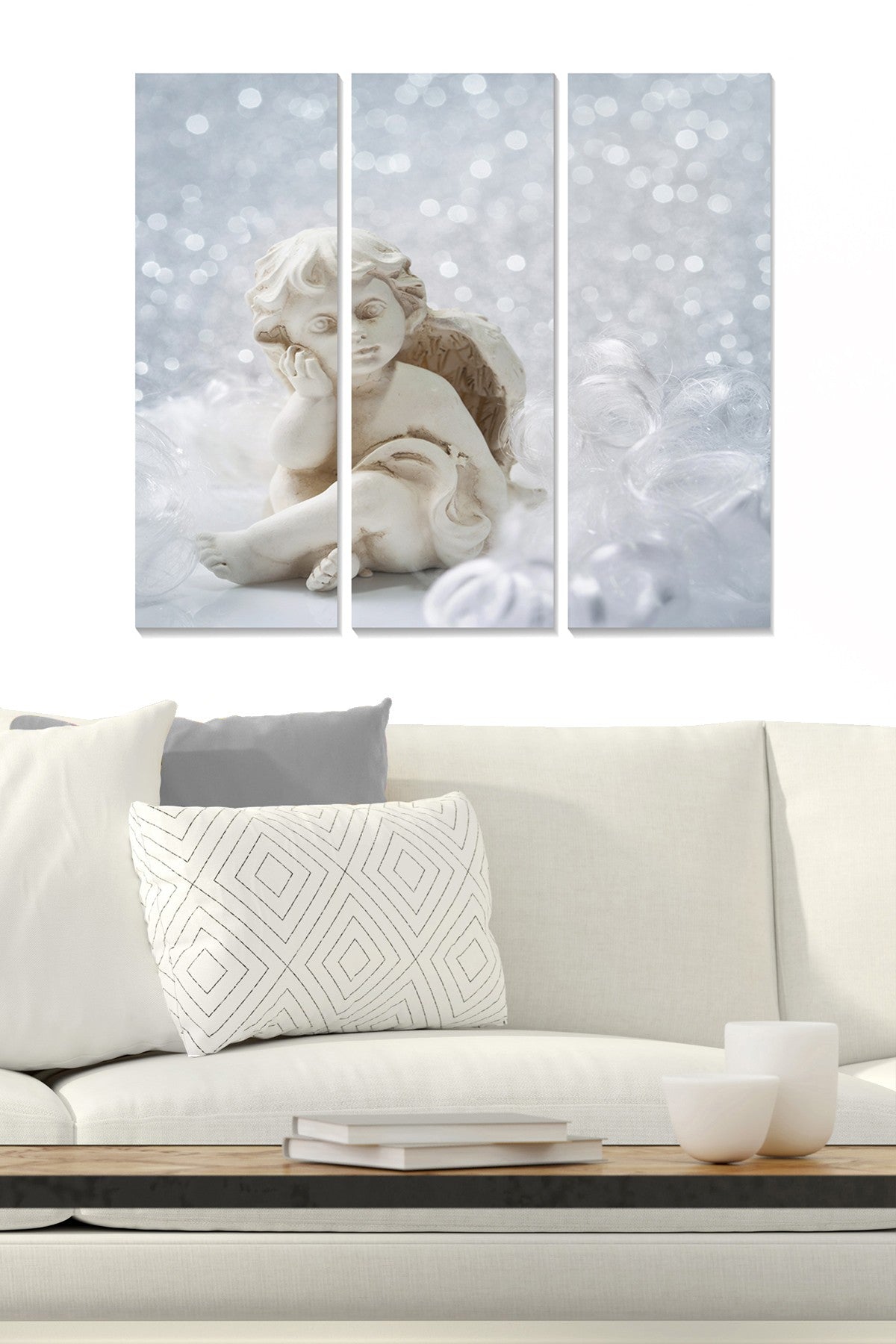 Quadro Decorativo MDF Multicolor Tríptico (3 Peças) 70x50 cm