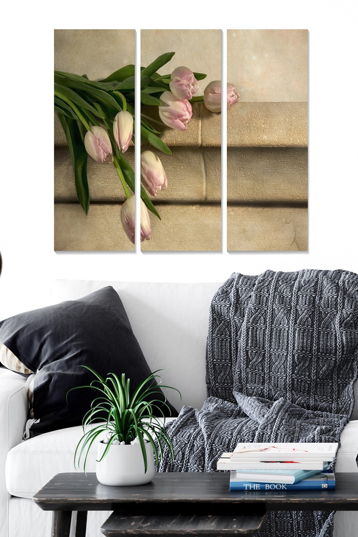 Quadro Decorativo em MDF Multicolor — Conjunto de 3 Peças, 70x50 cm (Espessura 3 mm)