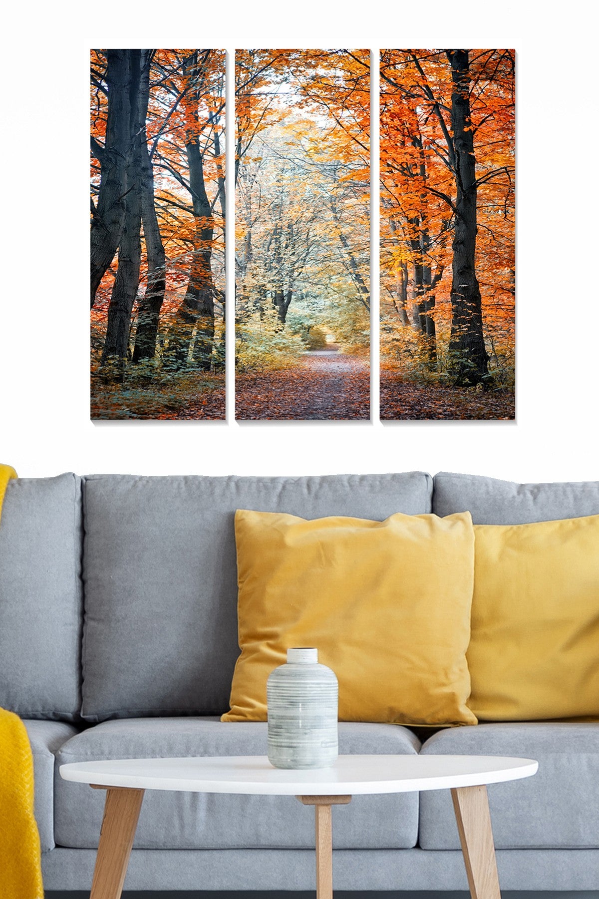 Conjunto de Quadros Decorativos em MDF Multicolor (3 Peças) – 70x50 cm total, 3 mm – Ref. MDF114035173