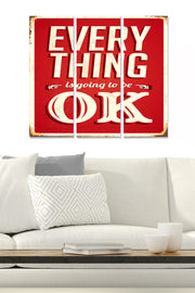 Quadro Decorativo em MDF Multicolor – Conjunto 3 Peças (3x 20x50 cm, Total 70x50 cm), Espessura 3 mm