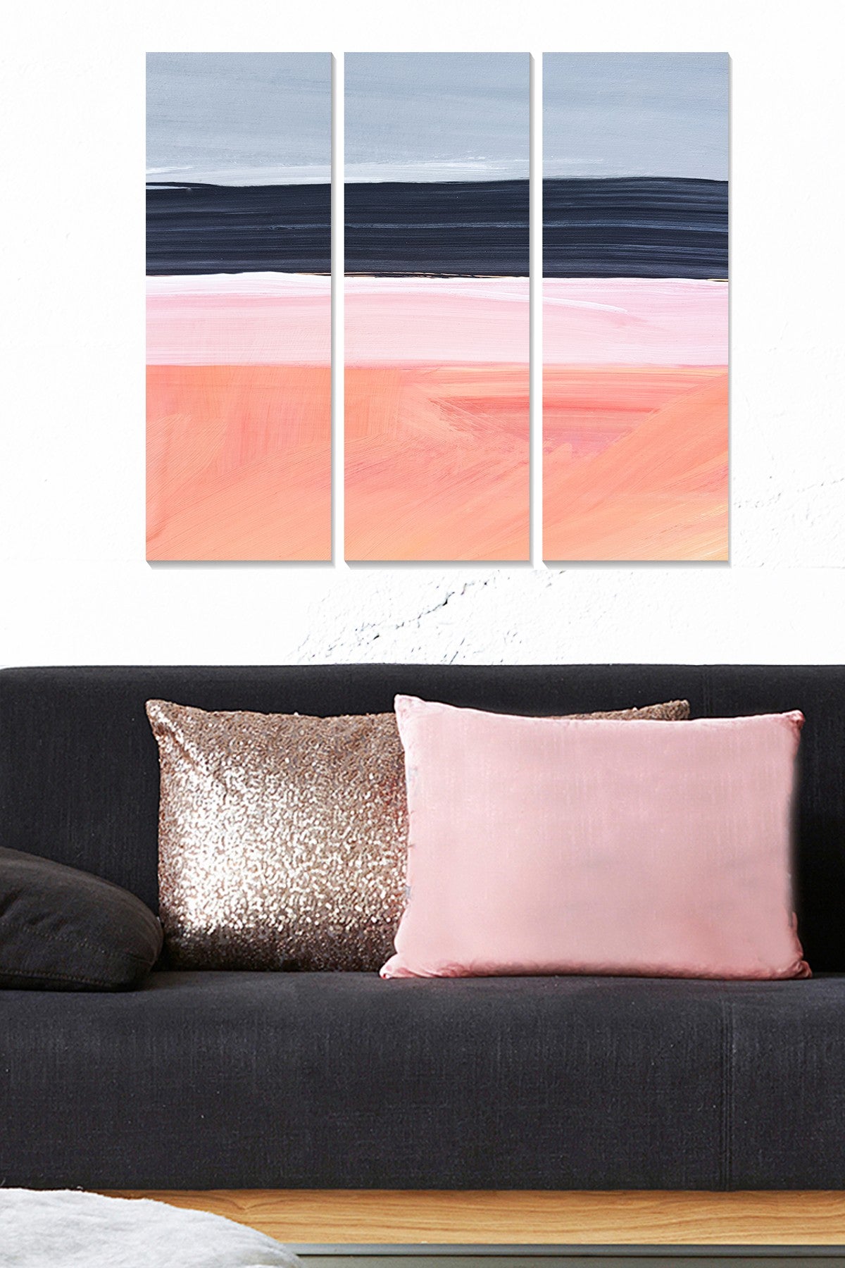 Conjunto de Quadros Decorativos em MDF – Multicolor (3 Peças), 70 x 50 cm