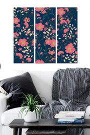 Quadro Decorativo em MDF Multicolor 3 Peças 70 x 50 cm