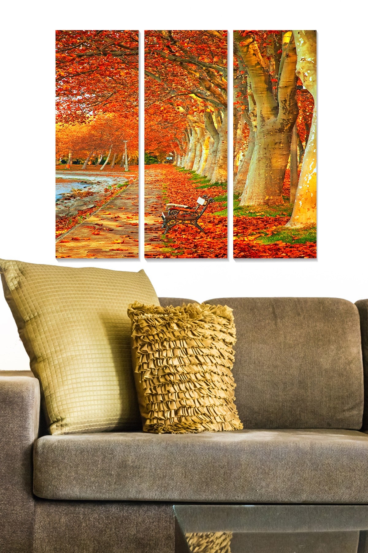 Quadro Decorativo em MDF Multicolor (3 Peças) 70x50 cm, espessura 3 mm (20x50 cm cada)