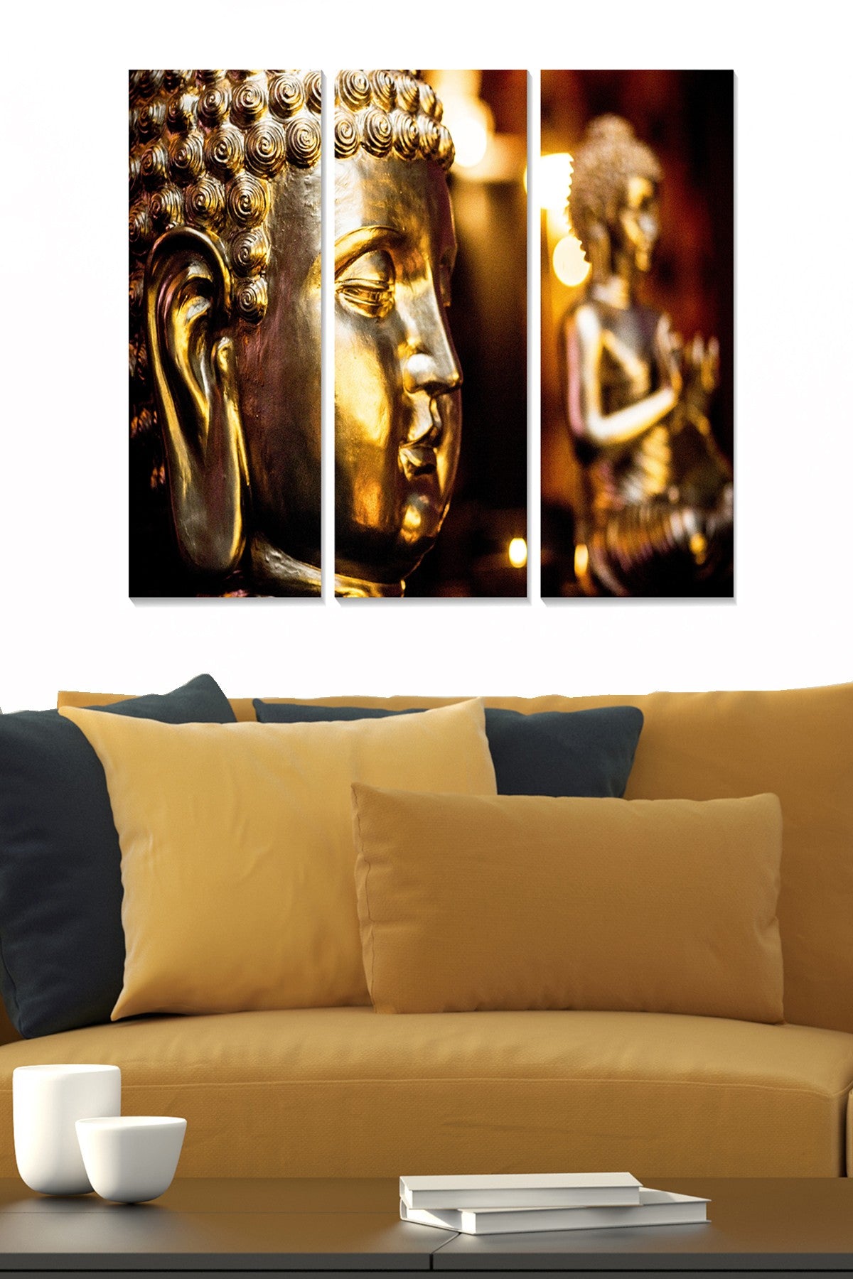 Quadros Decorativos em MDF (Conjunto 3 Peças) Multicolor, 70 x 50 cm, 100% MDF 3 mm — MDF1167012