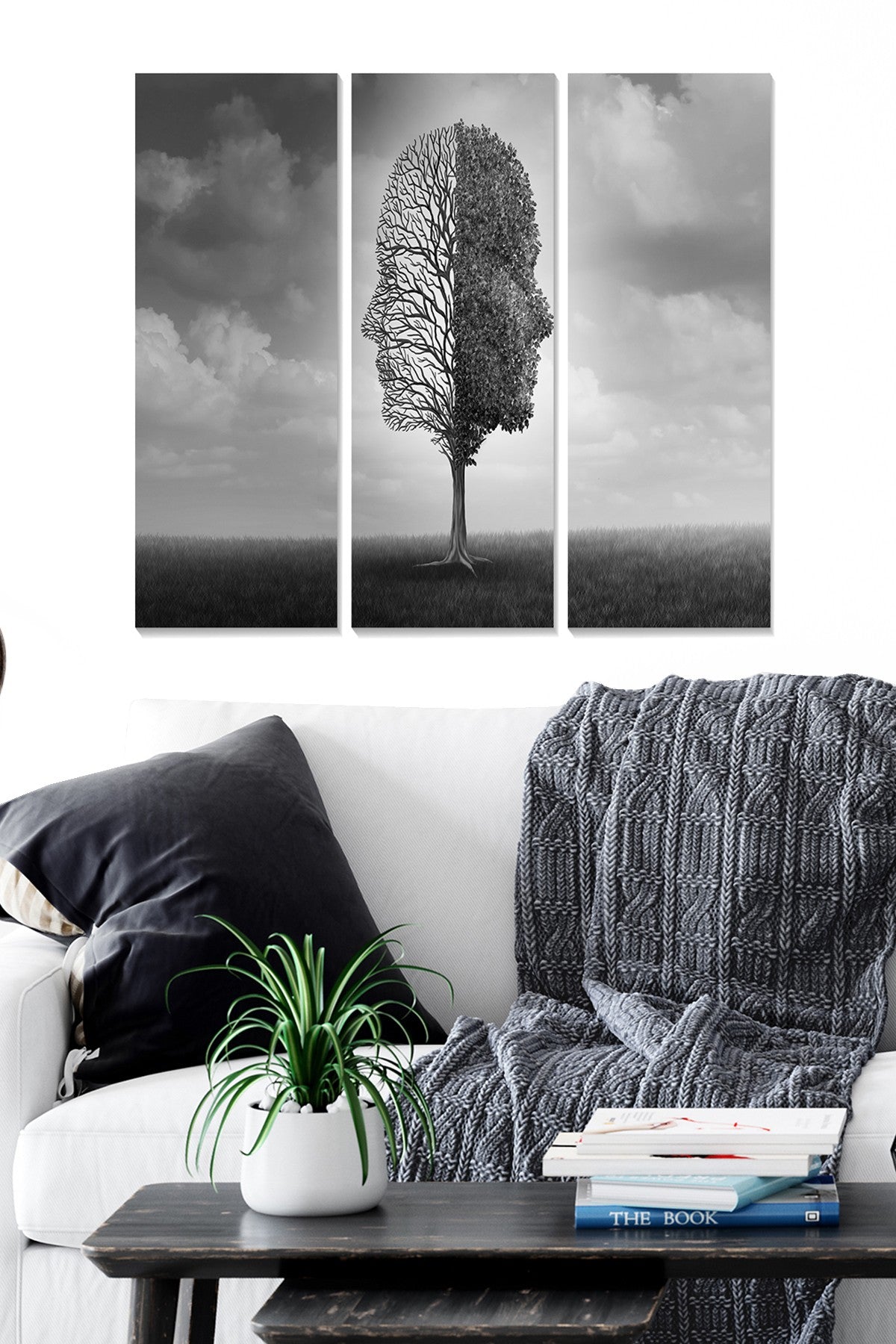 Quadro Decorativo em MDF (3 Peças) – Multicolor, 70 x 50 cm, Espessura 3 mm