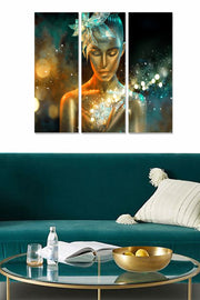 Tríptico Decorativo em MDF Multicolor – 70x50 cm (3 Peças, 100% MDF 3 mm)