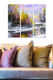 Tríptico Decorativo em MDF Multicolor 70 x 50 cm (Conjunto de 3 Peças)