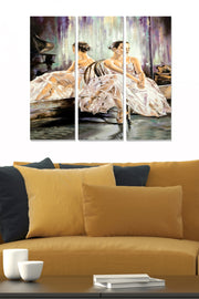 Quadro Decorativo Multicolor em MDF 3 mm – Conjunto de 3 Peças (20x50 cm cada), Total 70x50 cm