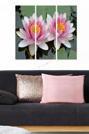 Quadro Decorativo em MDF Multicolor — Conjunto de 3 Peças (3 mm) | 3x 20x50 cm | Tamanho Total 70x50 cm