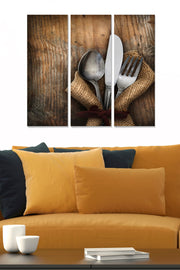 Quadro Decorativo em MDF Multicolor (3 Peças) – Tamanho Total 70 x 50 cm, Espessura 3 mm