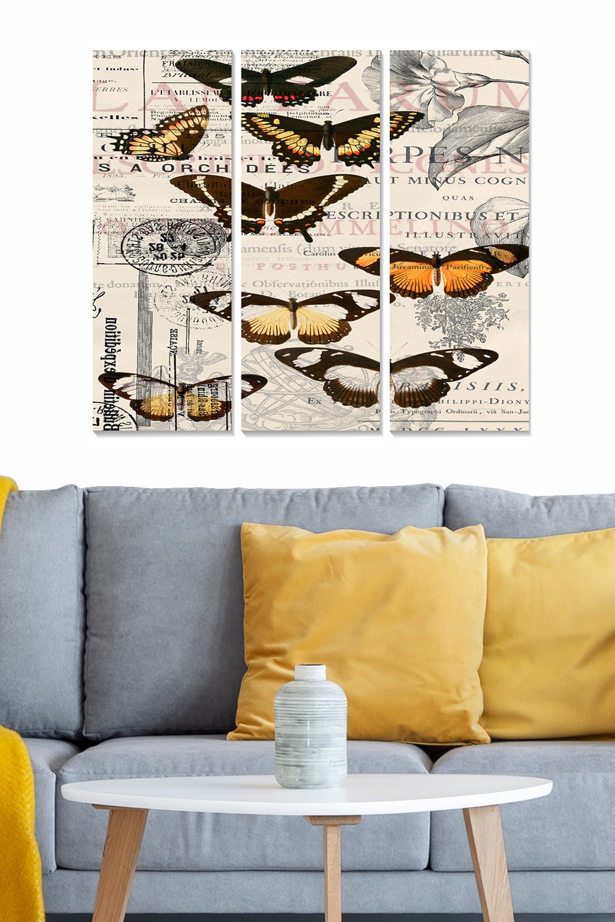 Quadro Decorativo em MDF Multicolorido (3 Peças) 70x50 cm – Espessura 3 mm