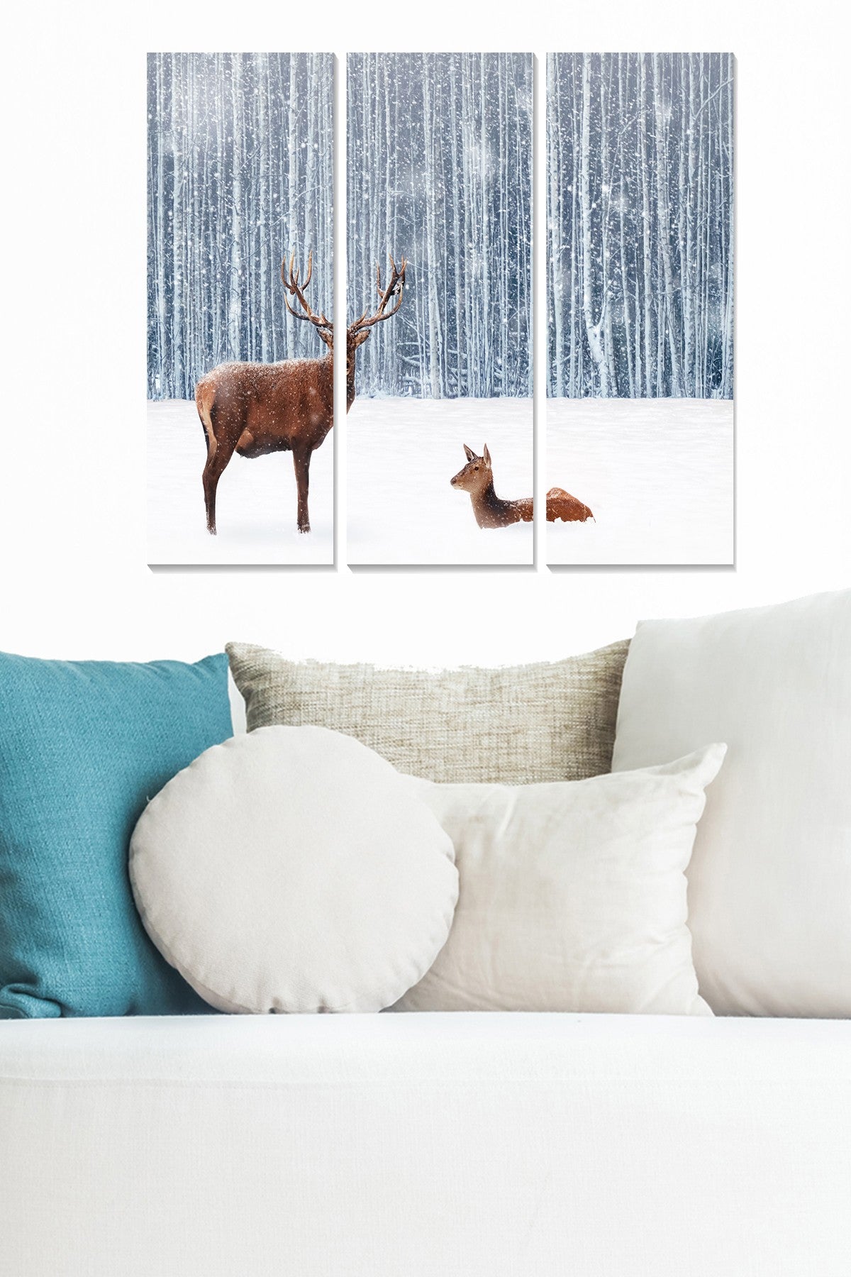 Conjunto de Quadros Decorativos 100% MDF (3 Peças) – Multicolor, 70 x 50 cm