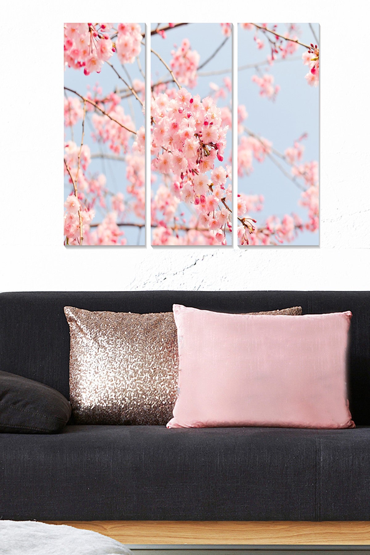 Quadro Decorativo em MDF Multicolor (3 Peças) – 20x50 cm cada, Total 70x50 cm, Espessura 3 mm