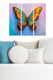 Conjunto de 3 Quadros Decorativos em MDF Multicolor – 20x50 cm cada (70x50 cm total), espessura 3 mm