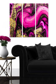 Quadro Decorativo em MDF 100% Multicolor — Conjunto de 3 Peças, Tamanho Total 70 x 50 cm, Espessura 3 mm