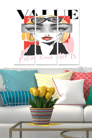 Quadro Decorativo em MDF Multicolor (3 Peças) – 70 x 50 cm, 100% MDF 3 mm