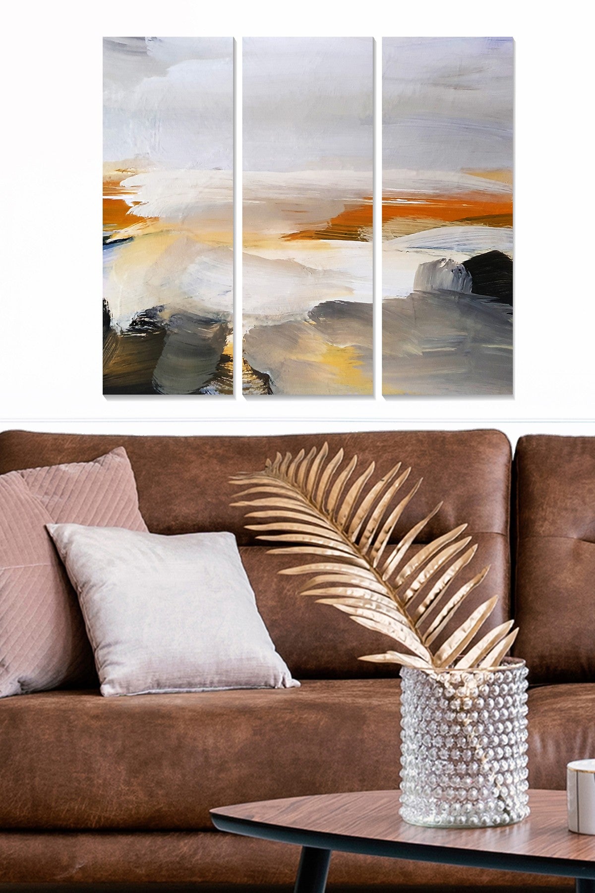 Tríptico Decorativo em MDF Multicolor – 70x50 cm (3 Peças, 3 mm)