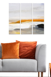 Tríptico Decorativo em MDF Multicolor — 3 Peças (20x50 cm cada), Total 70x50 cm, Espessura 3 mm