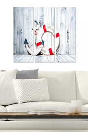 Conjunto de Quadros Decorativos em MDF Multicolor (3 Peças) – 20x50 cm cada, Total 70x50 cm, Espessura 3 mm