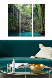 Quadro Decorativo Multicolor em MDF – Conjunto de 3 Peças, 70 x 50 cm (cada 20 x 50 cm, 3 mm)