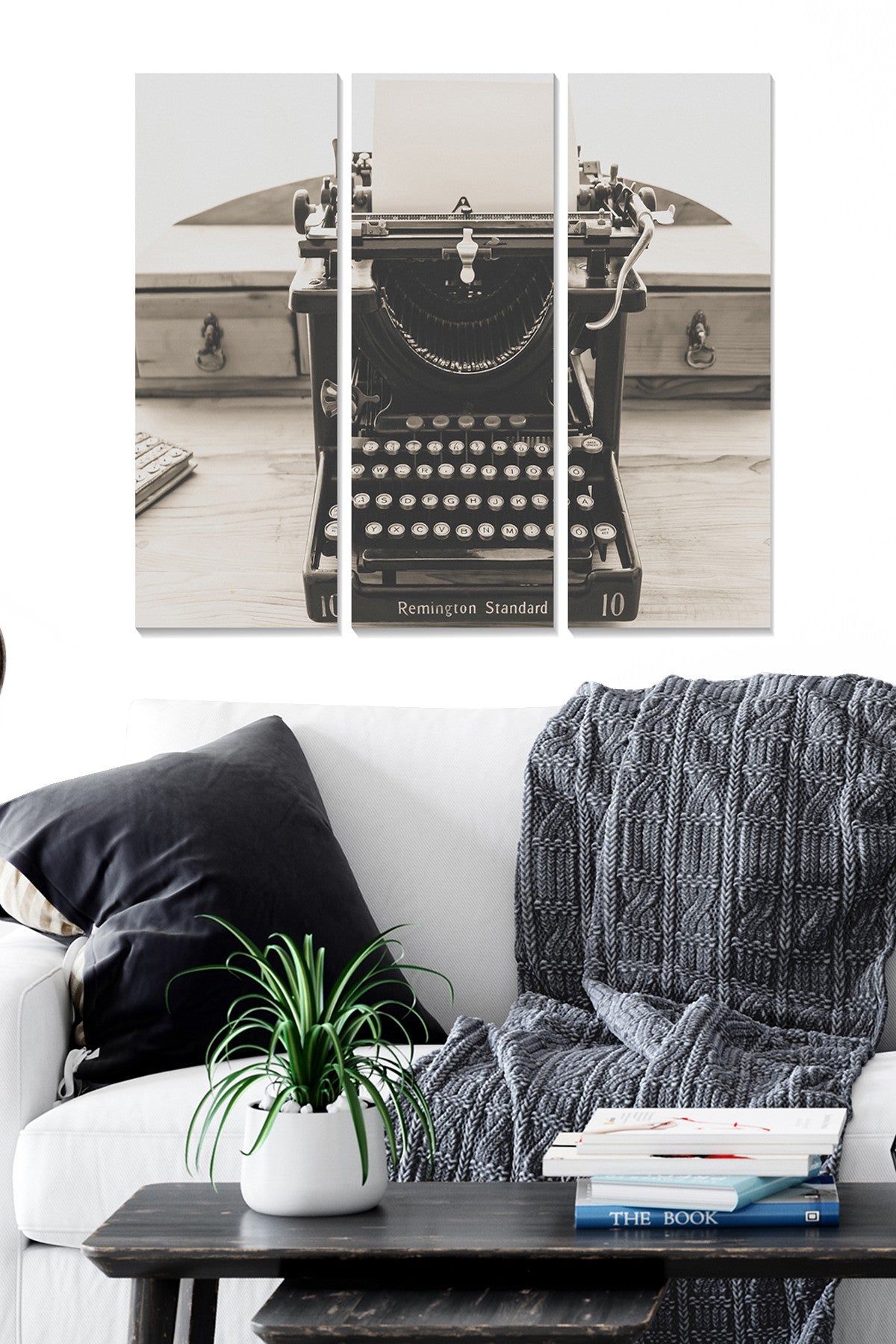 Quadro Decorativo em MDF Multicolor (3 Peças) – 20x50 cm cada, Total 70x50 cm, MDF 100% 3 mm