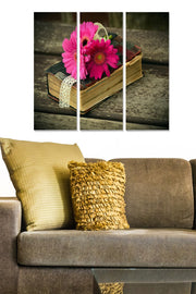 Quadro Decorativo em MDF Multicolor – Conjunto 3 Peças, 70x50 cm (3×20x50 cm), Espessura 3 mm