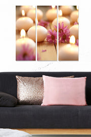 Quadro Decorativo em MDF Multicolor – Conjunto 3 Peças, Total 70x50 cm (cada 20x50 cm), MDF 3 mm