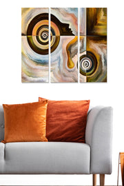 Conjunto de Quadros Decorativos em MDF Multicolor (3 Peças) 70x50 cm – 100% MDF, 3 mm