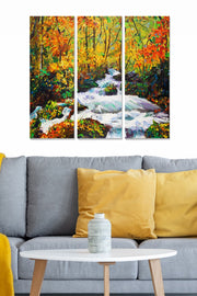 Conjunto de Quadros Decorativos em MDF Multicolor (3 Peças) – Tamanho Total 70 x 50 cm, Espessura 3 mm