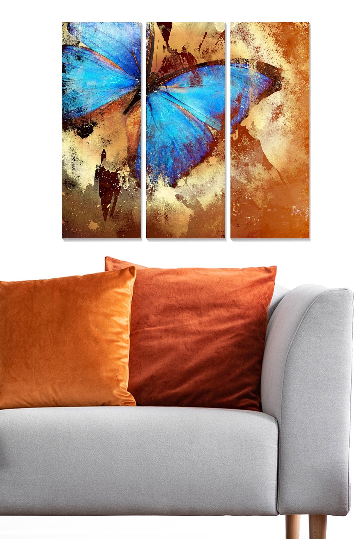 Quadro Decorativo em MDF – Conjunto de 3 Peças, Multicor, 20 x 50 cm cada (Total 70 x 50 cm)