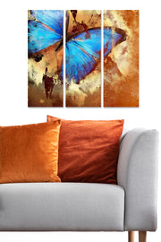 Quadro Decorativo em MDF – Conjunto de 3 Peças, Multicor, 20 x 50 cm cada (Total 70 x 50 cm)