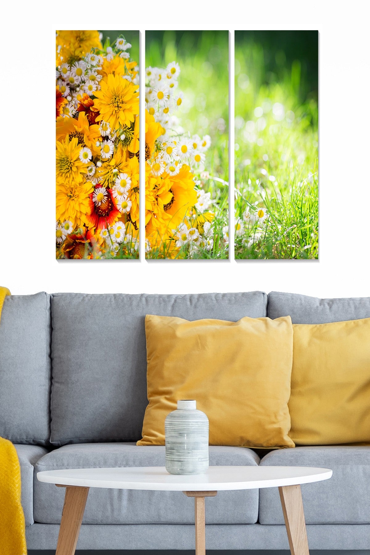 Quadro Decorativo em MDF Multicolor, Conjunto 3 Peças, 70x50 cm (3 mm)