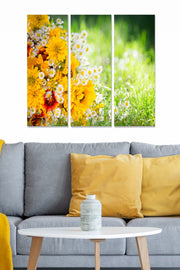 Quadro Decorativo em MDF Multicolor, Conjunto 3 Peças, 70x50 cm (3 mm)