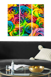 Tríptico Decorativo em MDF Multicolor (3 Peças) – 70 x 50 cm