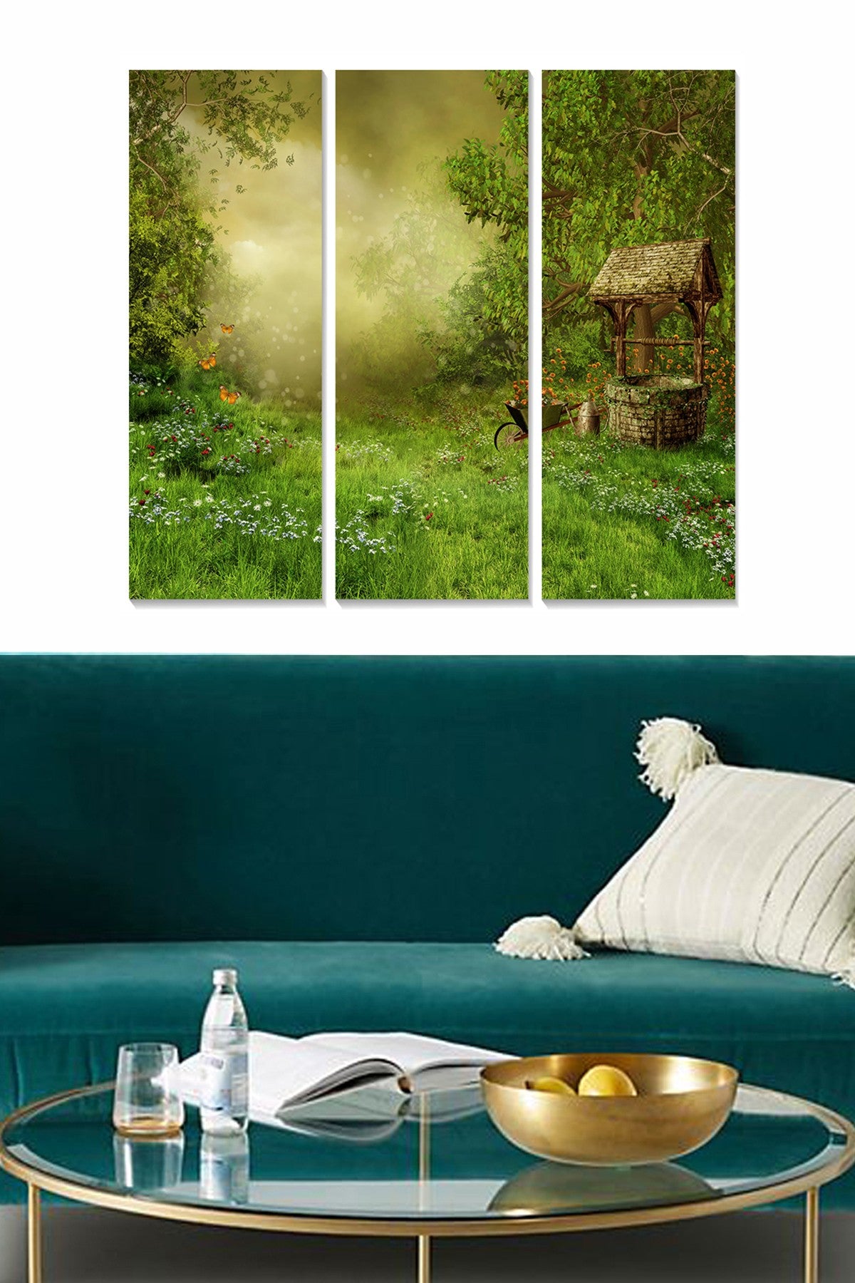 Quadro Decorativo em MDF Multicolor (3 Peças) – Tríptico 70x50 cm, 100% MDF 3 mm