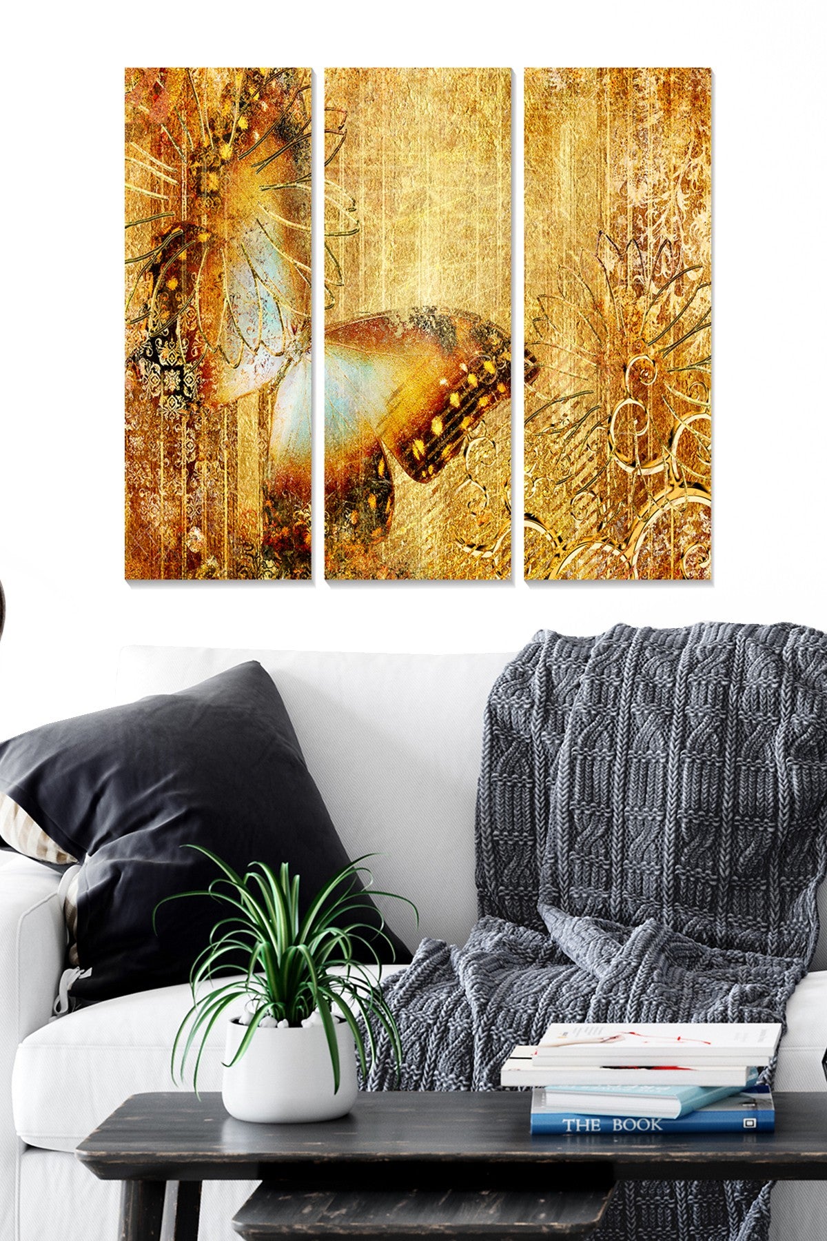 Conjunto de Quadros Decorativos em MDF Multicolor (3 Peças) 70x50 cm | 100% MDF, 3 mm