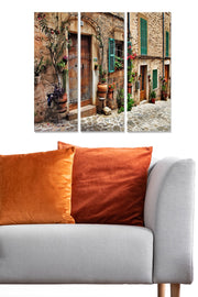 Quadro Decorativo em MDF Multicolor (Conjunto de 3) – 20 x 50 cm cada, Total 70 x 50 cm, Espessura 3 mm