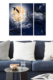 Quadro Decorativo em MDF 3 Peças Multicolor – Total 70x50 cm (3x20x50 cm), Espessura 3 mm