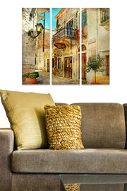 Conjunto de Quadros Decorativos em MDF Multicolor (3 Peças) – 70x50 cm, Espessura 3 mm