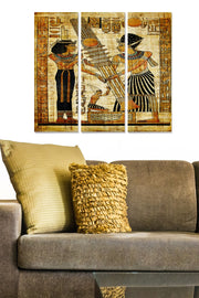 Conjunto de Quadros Decorativos em MDF Multicolor (3 Peças) – 70x50 cm, MDF 100% (3 mm)