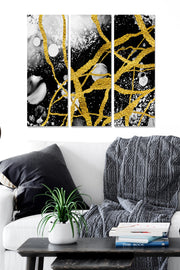 Quadro Decorativo em MDF Multicolor – Conjunto 3 Peças (70x50 cm) | Painéis 20x50 cm, MDF 3 mm