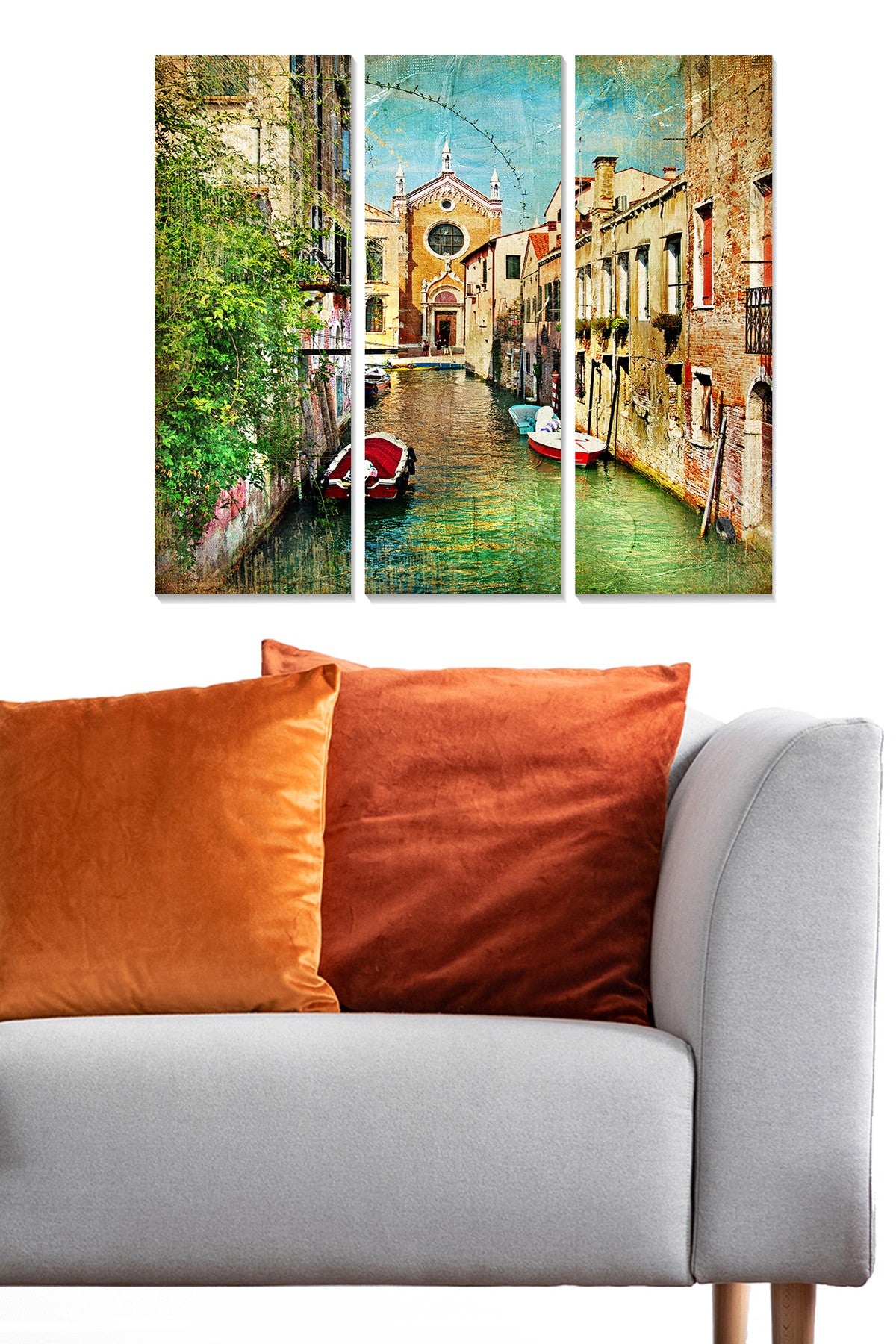 Conjunto de Quadros Decorativos em MDF Multicor (3 Peças) – 20x50 cm cada, Total 70x50 cm, MDF 3 mm