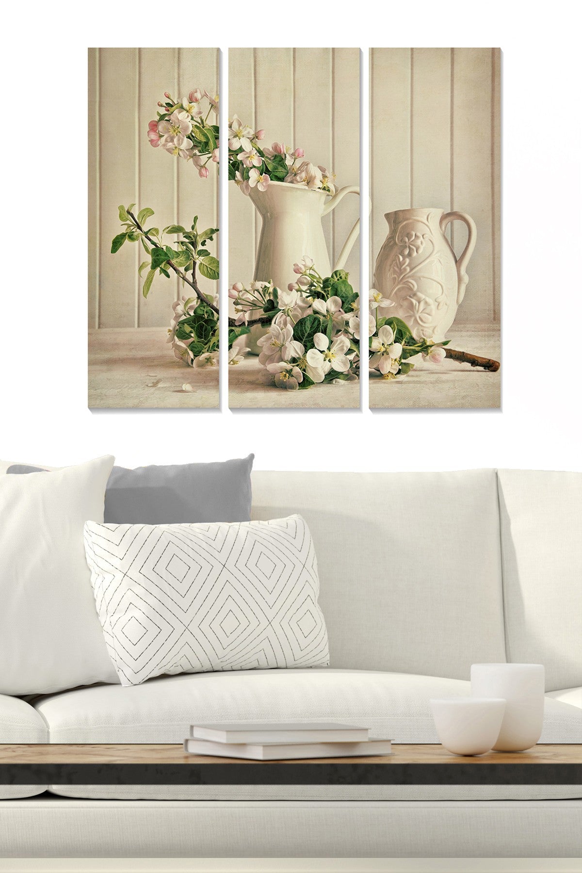 Tríptico Decorativo em MDF (3 Peças) Multicolor – 70x50 cm, Espessura 3 mm