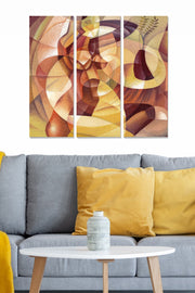 Quadro Decorativo em MDF Multicolor – Conjunto 3 Peças, 70x50 cm (3x 20x50), 100% MDF, 3 mm