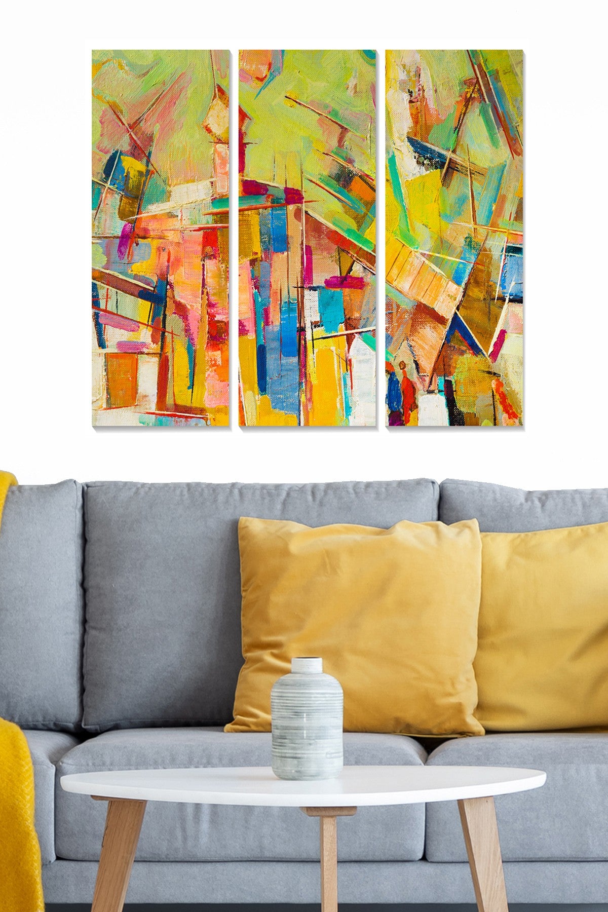 Conjunto de Quadros Decorativos em MDF Multicolor (3 Peças) 70x50 cm, 3 mm — MDF129236510